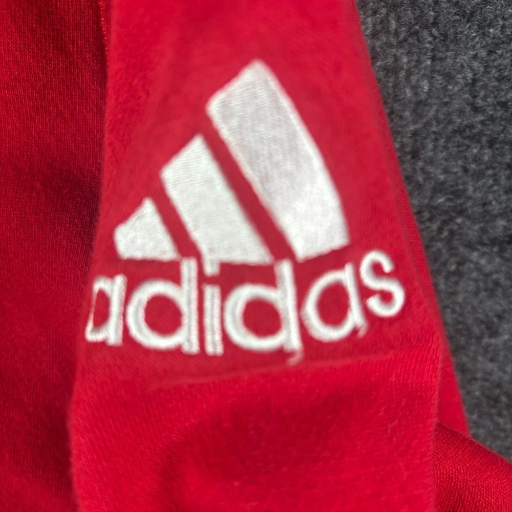 Adidas Central Coast Condors Soccer Hoodie Mens‎ Large Red Fleece Lined Winter